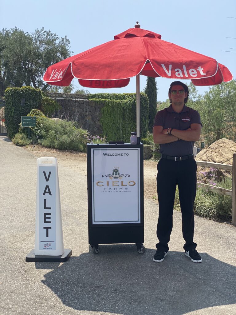 Valet Parking at Cielo Farms